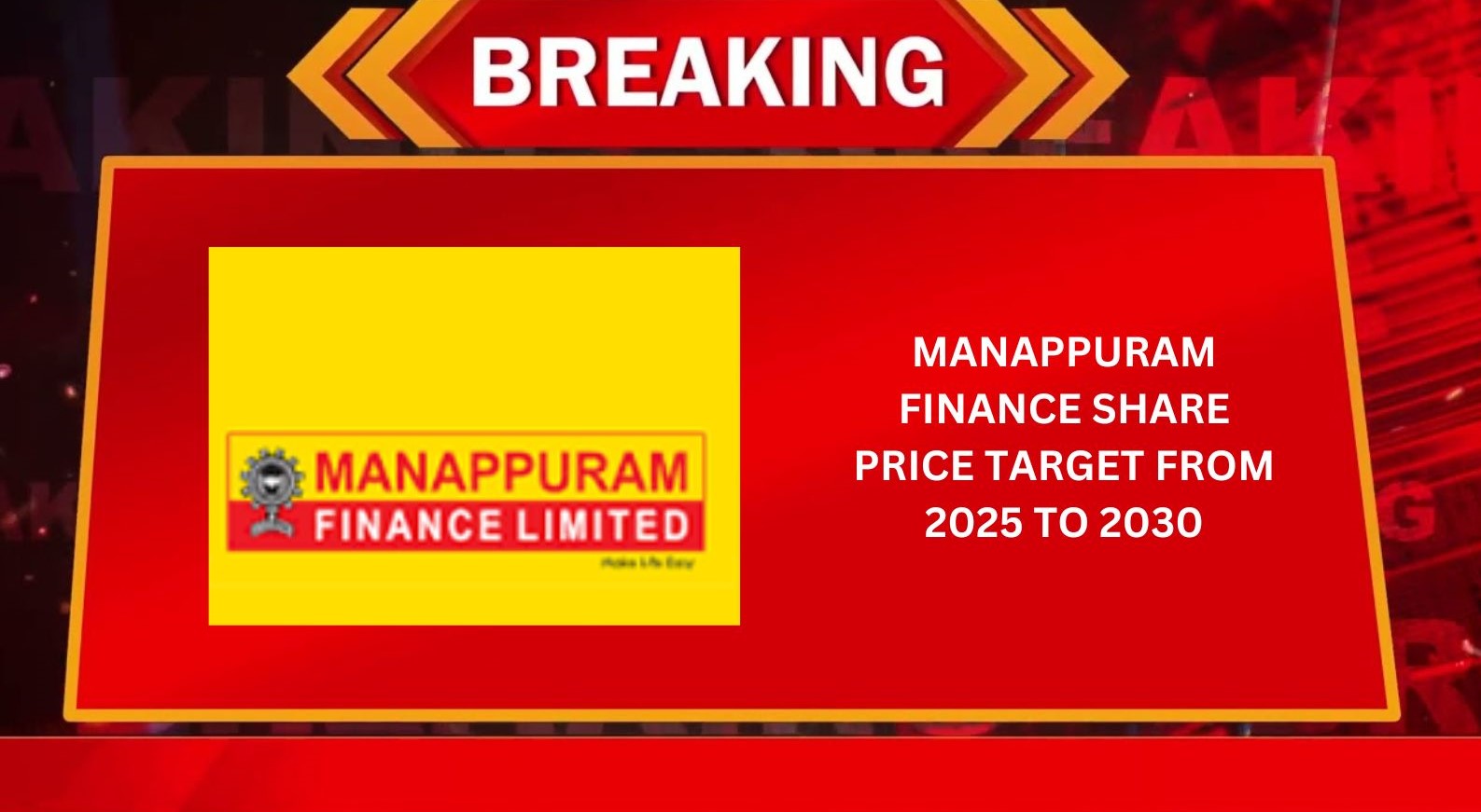 Manappuram Finance Share Price Target From 2025 to 2030