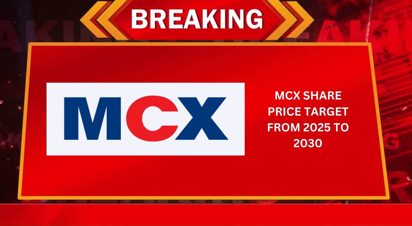 MCX Share Price Target From 2025 to 2030